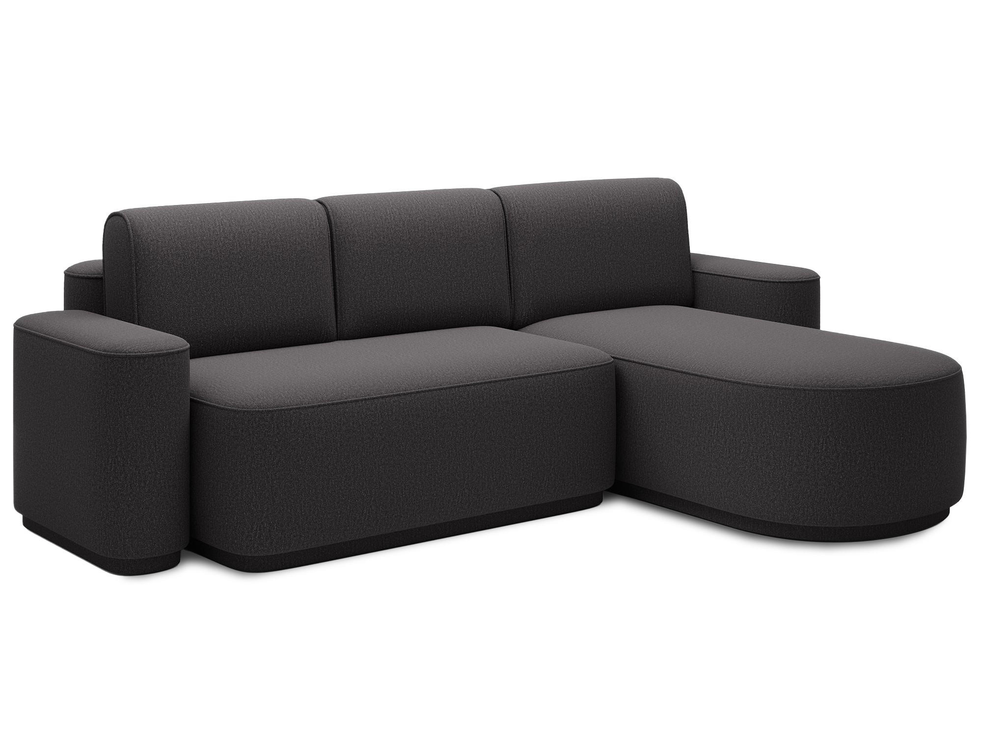 ECKSOFA RUMA - Dunkelgrau (Enjoy 05) - Dunkelgrau, Holzwerkstoff (285/180cm) - Möblo