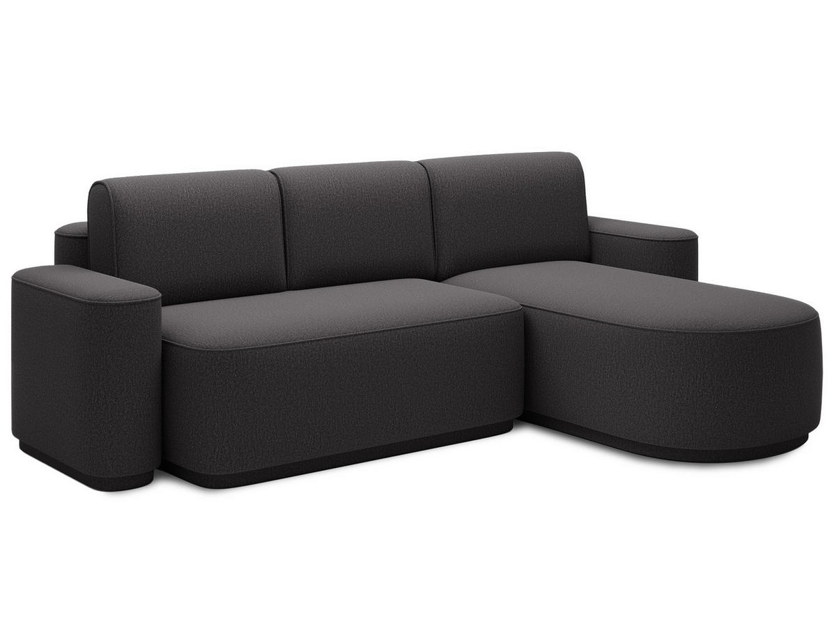ECKSOFA RUMA - Dunkelgrau (Enjoy 05) - Dunkelgrau, Holzwerkstoff (285/180cm) - Möblo