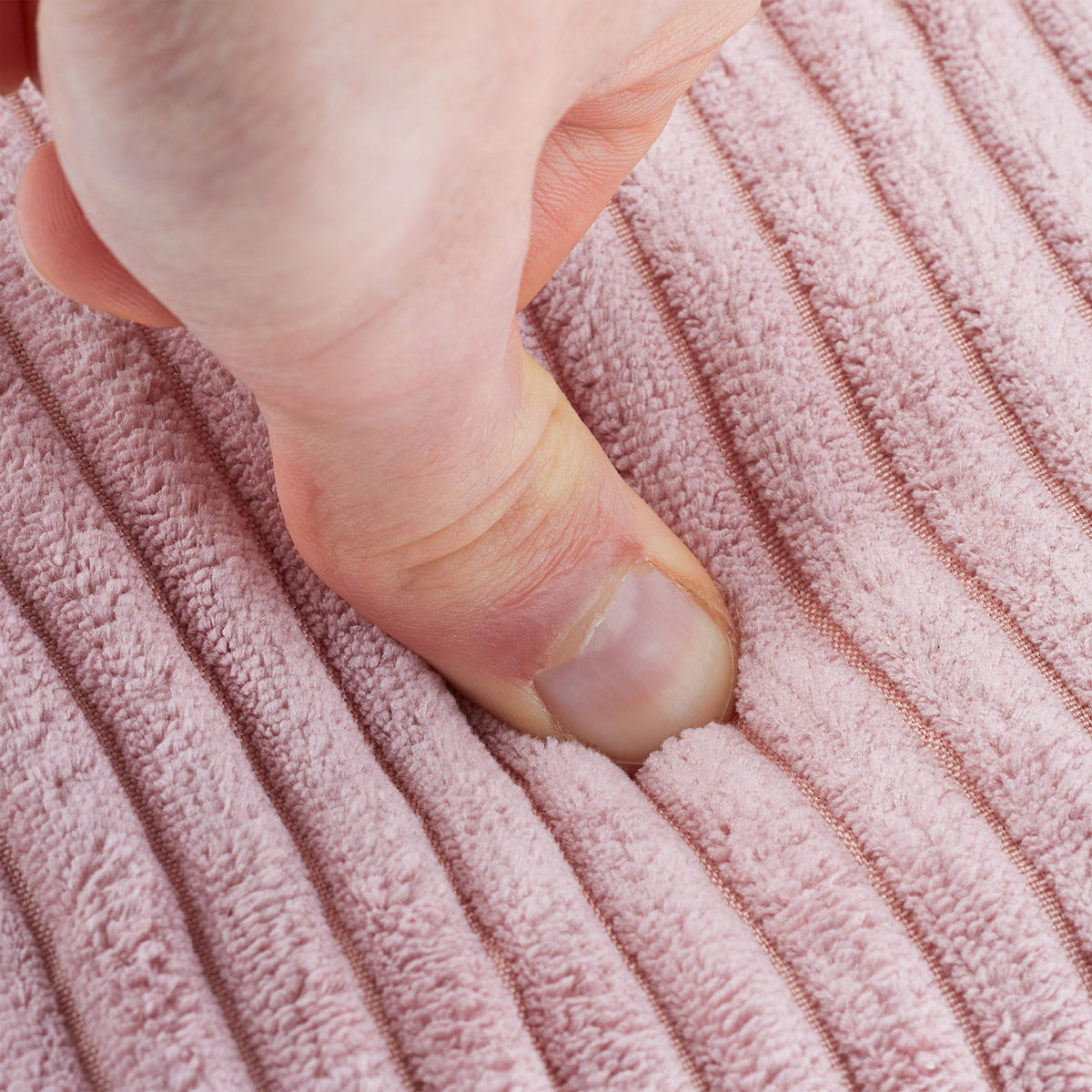 SITZWÜRFEL - Rosa, Holzwerkstoff/Textil (38/38/38cm) - Relaxdays