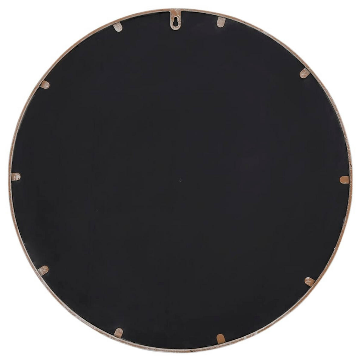 SPIEGEL Sandfarben 60x4 cm Eisen Rund für den - Creme, Metall (60/60/1cm) - furnicato