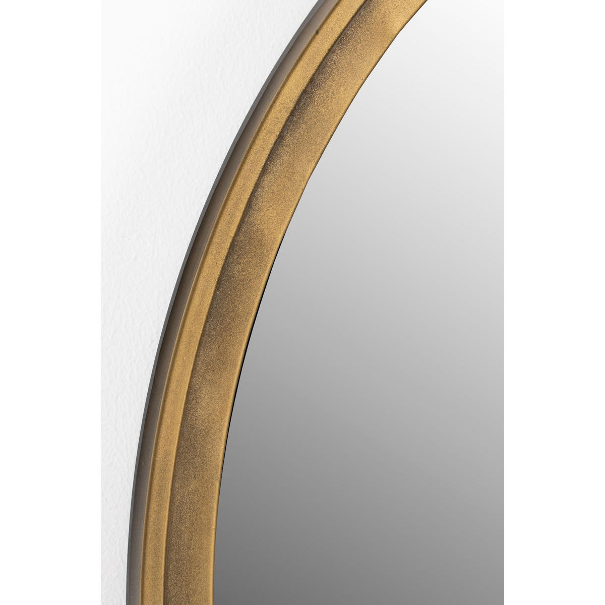 WANDSPIEGEL Matz Spiegel/ Oval 60x60 cm Gold - Bronzefarben, Metall (60/60/2.7cm) - Housecraft Living