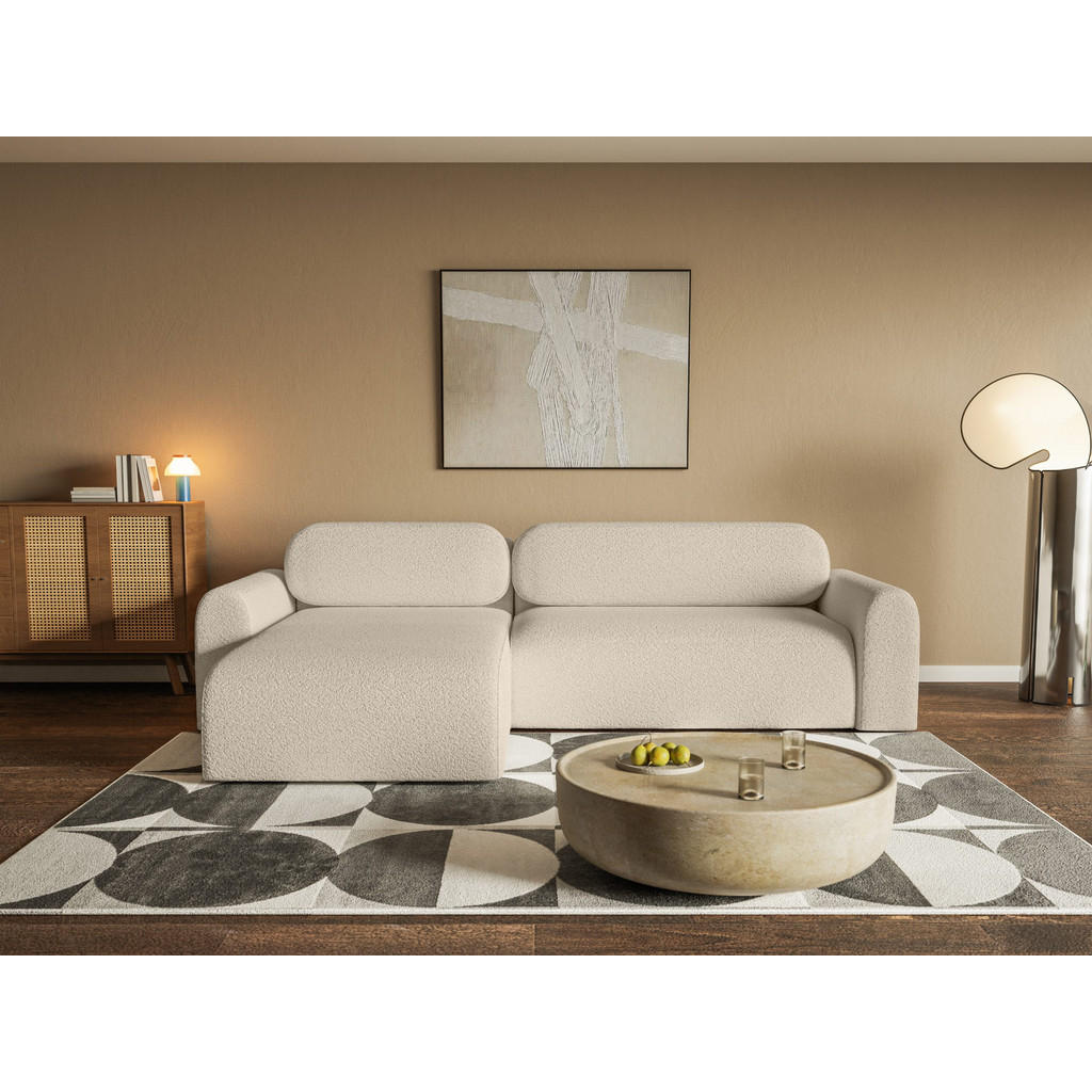 Thumbnail - Fedve Ecksofa, Beige, Textil, L-Form,L-Form, 286x185 cm, Wohnzimmer, Sofas & Couches, Wohnlandschaften, Ecksofas