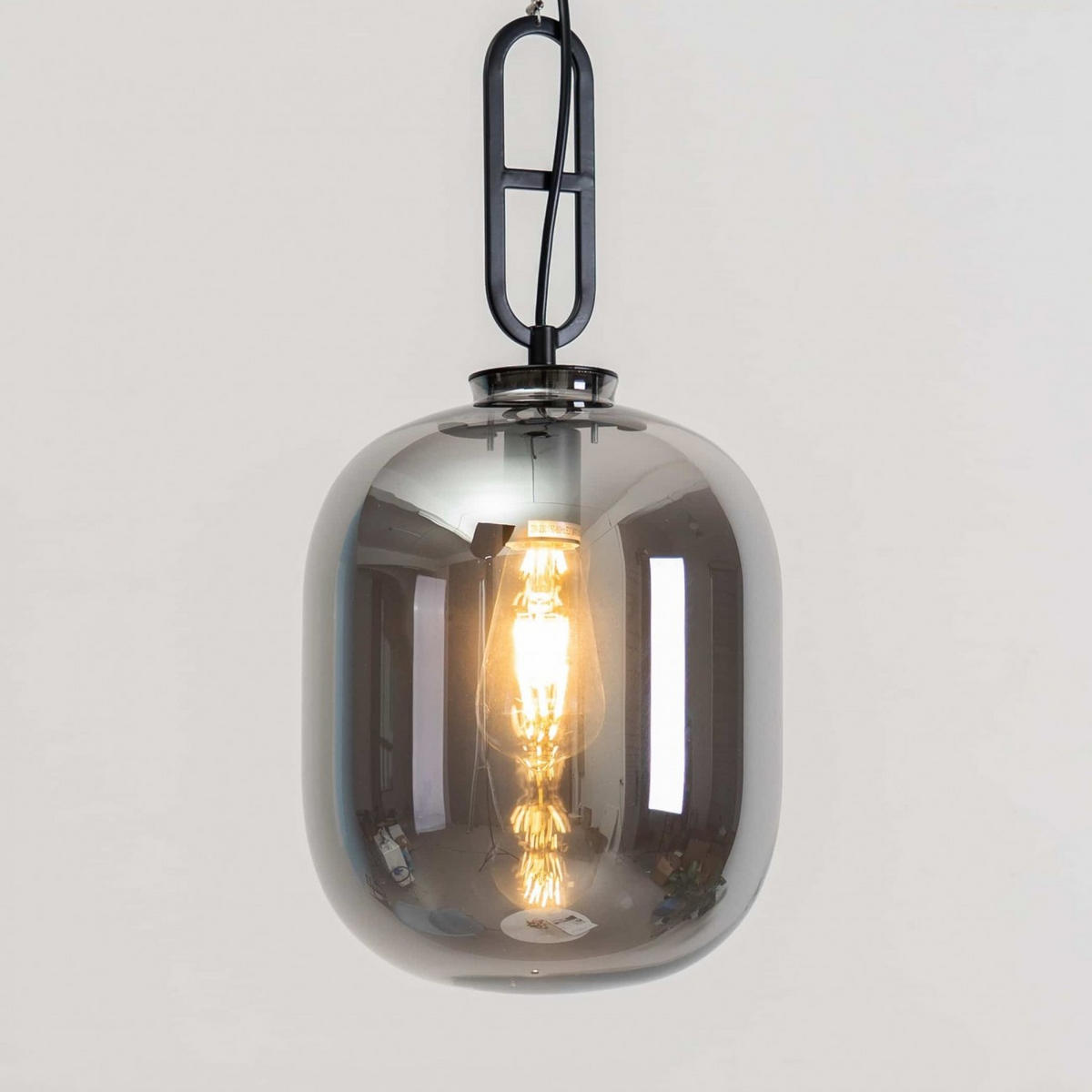 HÄNGELEUCHTE Tamale, Rauchgrau, 30cm - Grau, Glas (25/25/30cm) - KOSILUM