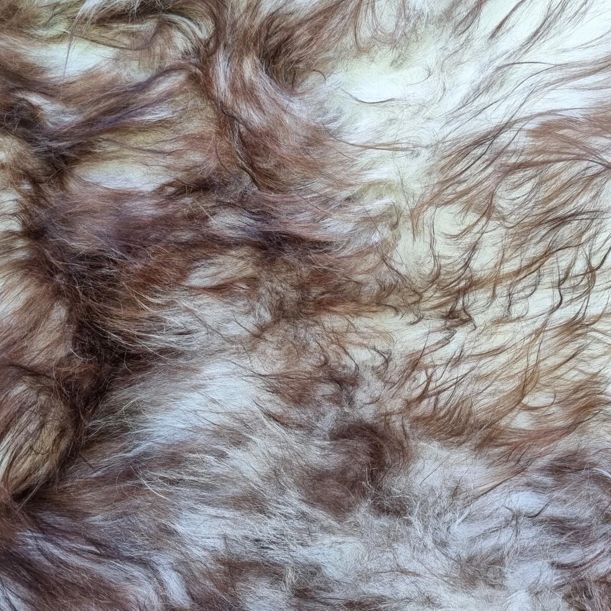 SCHAFFELL Langhaar skandinavisch weich chromfrei Braun geflammt ca. 125 cm - Braun, Fell (70/125cm) - Provellus