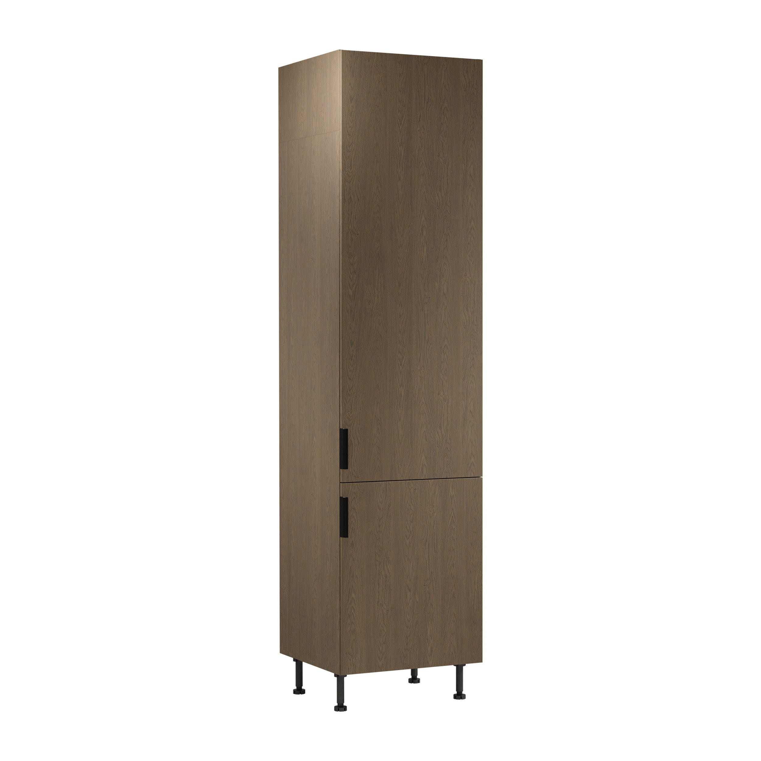 HOCHSCHRANK D60T P/L AX – Sorento Dunkle Eiche – Dunkle Eiche - Dunkelbraun, Holzwerkstoff (60/247/58cm) - ROYAL24_MARKT