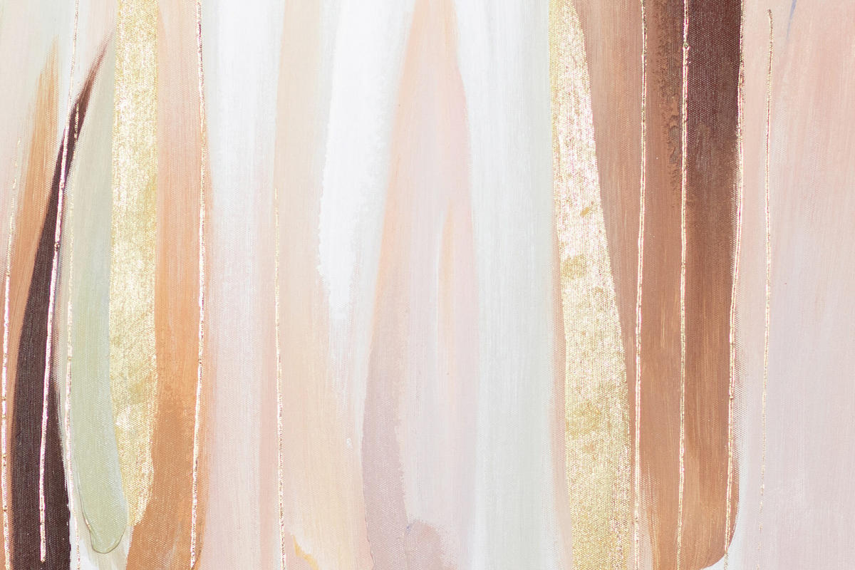 ÖLGEMÄLDE 60/60 cm - Pink/Beige, Holz/Textil (60/60cm) - KUNSTLOFT