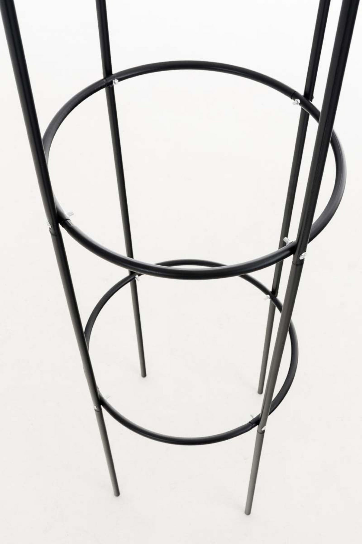 ROSENSÄULE Roman schwarz - Schwarz, Metall (38/190/33cm) - TPFGarden