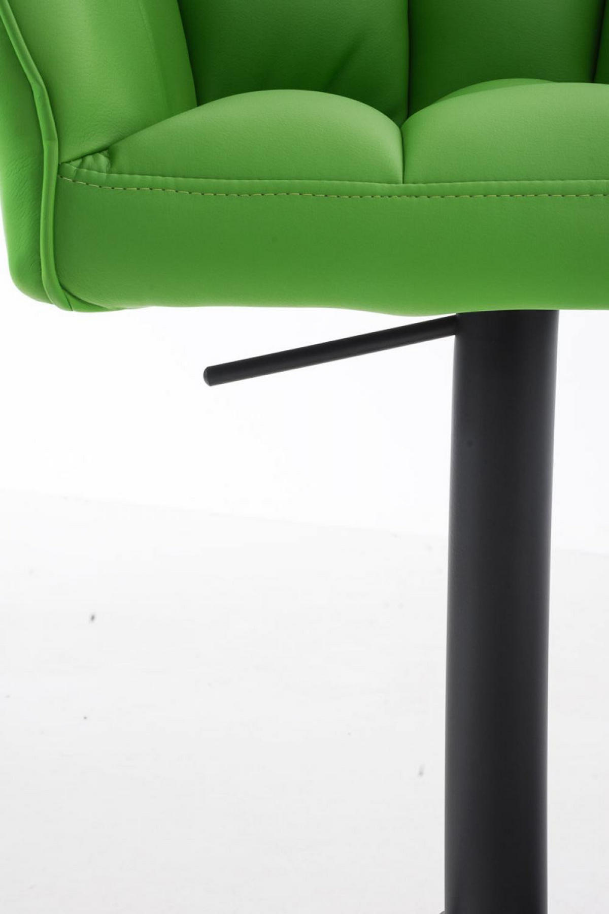 BARHOCKER Lederlook Grün - Schwarz/Grün, Textil/Metall (64/88/45cm) - CLP