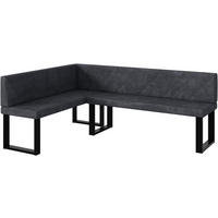 ECKBANK ERIC_U - Dunkelgrau, Textil (142/196cm) - Meblini