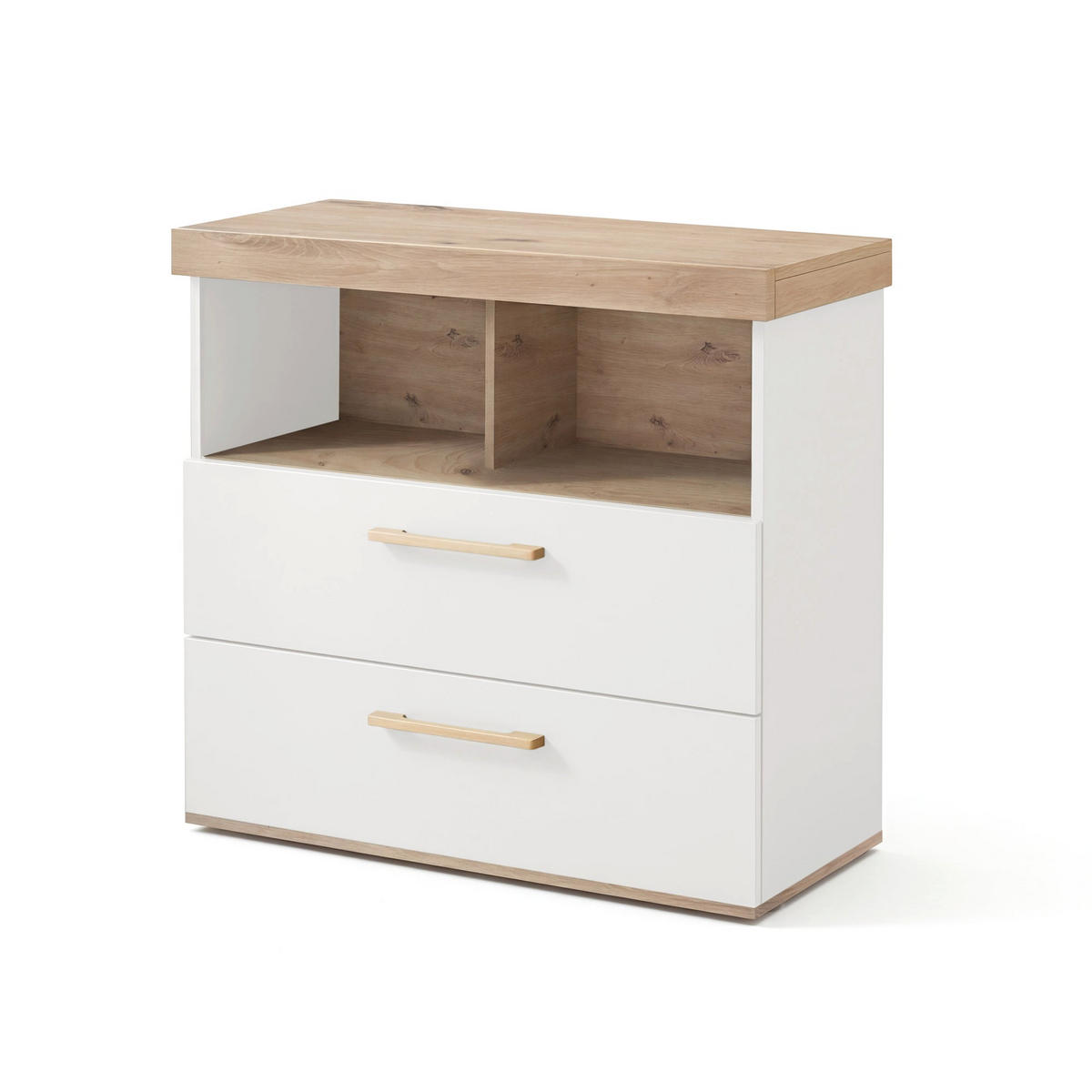 WICKELKOMMODE Jimmy Weiß - Weiß, Holzwerkstoff (110/103/78cm) - Roba