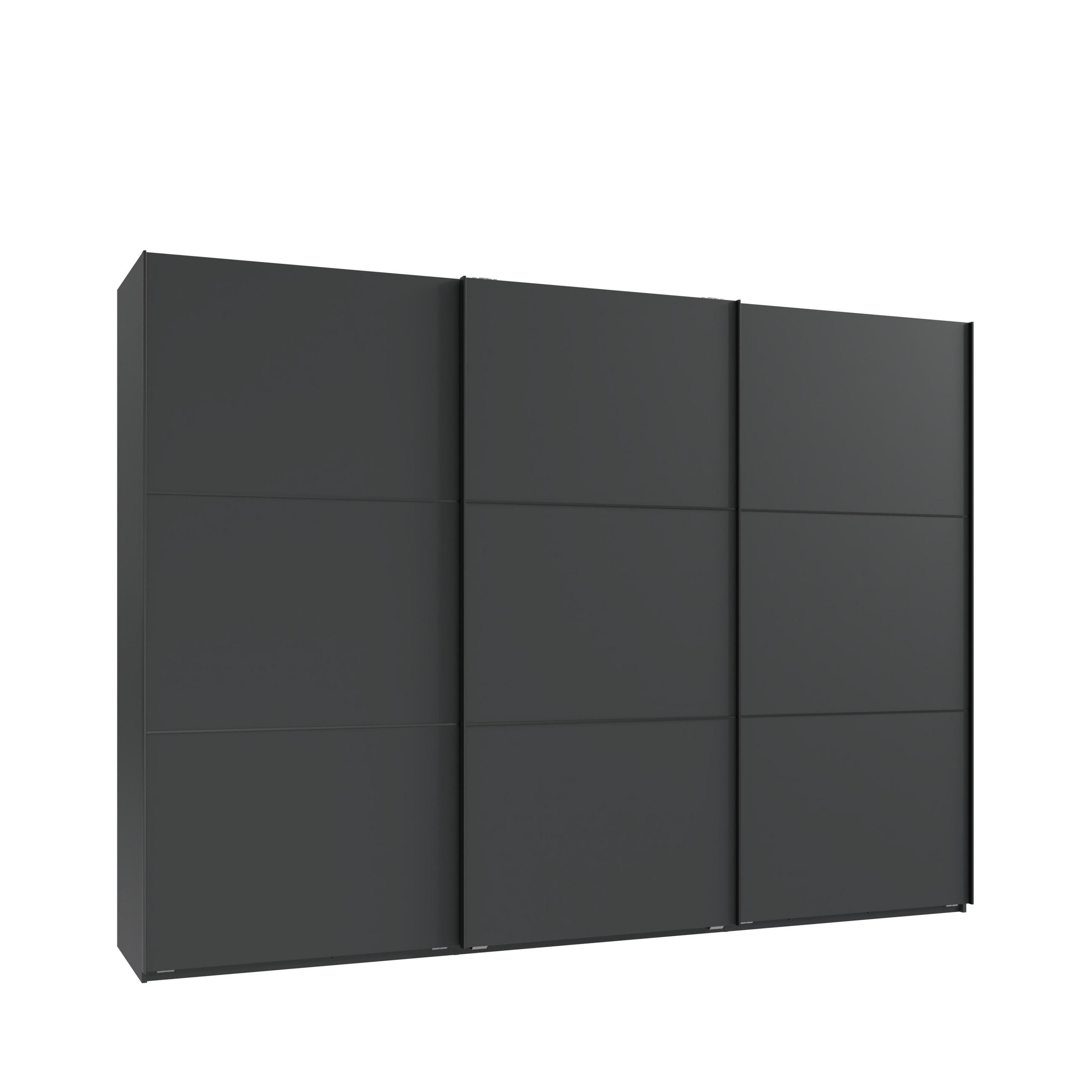 luma-home Schwebetürenschrank Anthrazit 300x216x65 cm