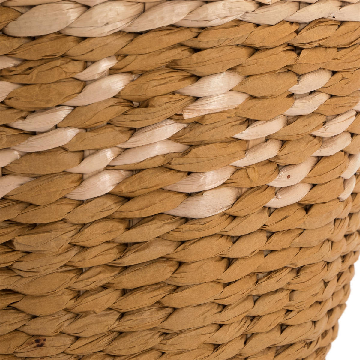 VASE Kairo 32 cm, geflochtenes Stroh natur-gelb - Naturfarben, Naturmaterialien (32cm) - CREEDWOOD