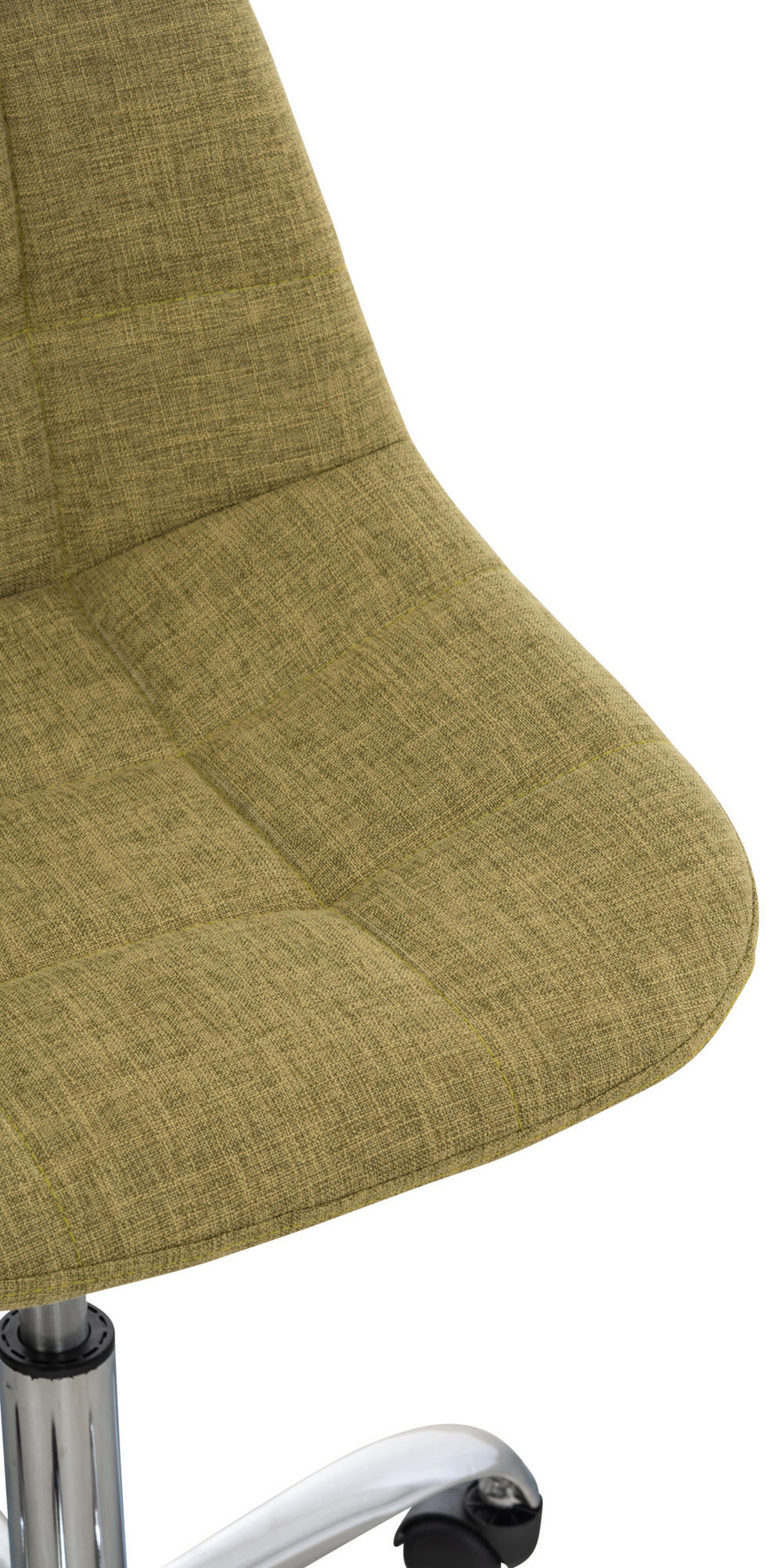 BÜROSTUHL Emily, Stoff Grün - Grün, Textil/Metall (55/91/55cm) - TPFLiving
