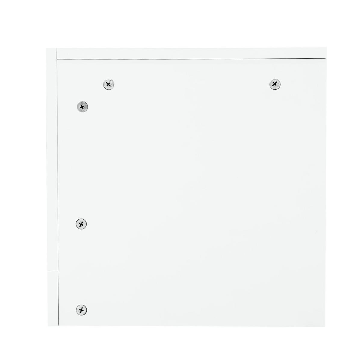 TV sestava 181/38/38 cm a 100/50/40,3 cm bílá z dřevotřísky s LED osvětlením - bílá, kompozitní dřevo (100/40/50cm) - OKWISH