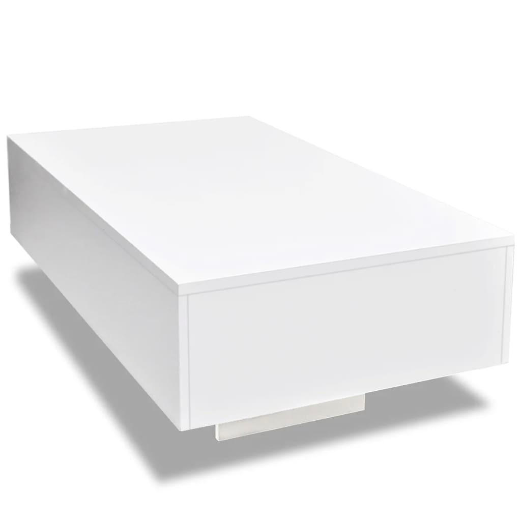 COUCHTISCH Hochglanz-Weiß - Weiß, Holzwerkstoff (88/55/31cm) - furnicato