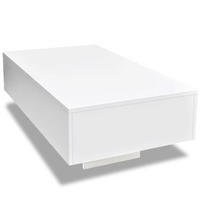 COUCHTISCH Hochglanz-Weiß - Weiß, Holzwerkstoff (88/55/31cm) - furnicato