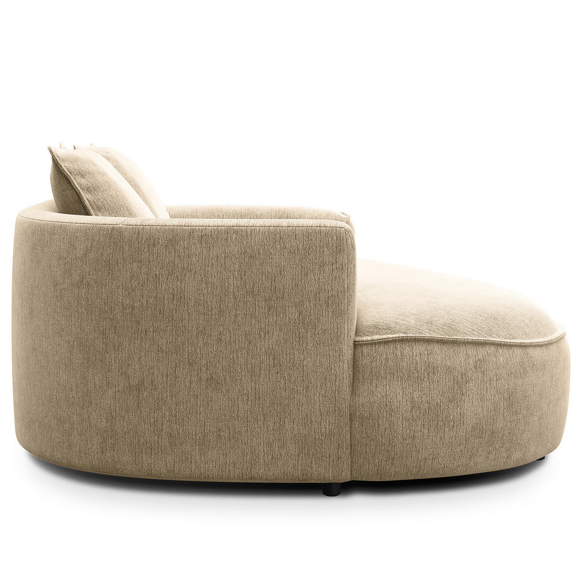 2,5-SITZER SOFA - Taupe, Textil (217/82/156cm) - home24