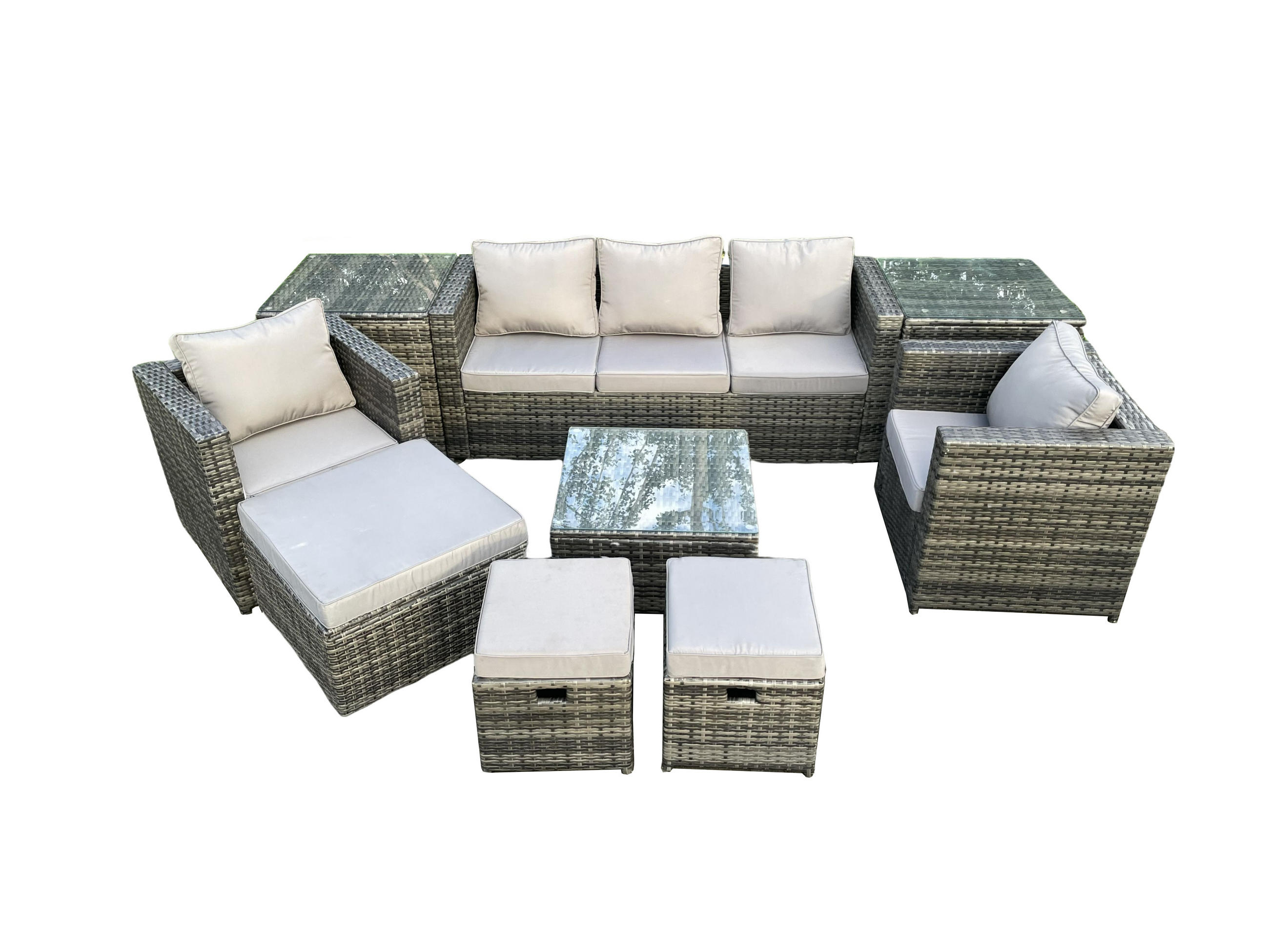 Fimous Loungegarnitur Dunkelgrau