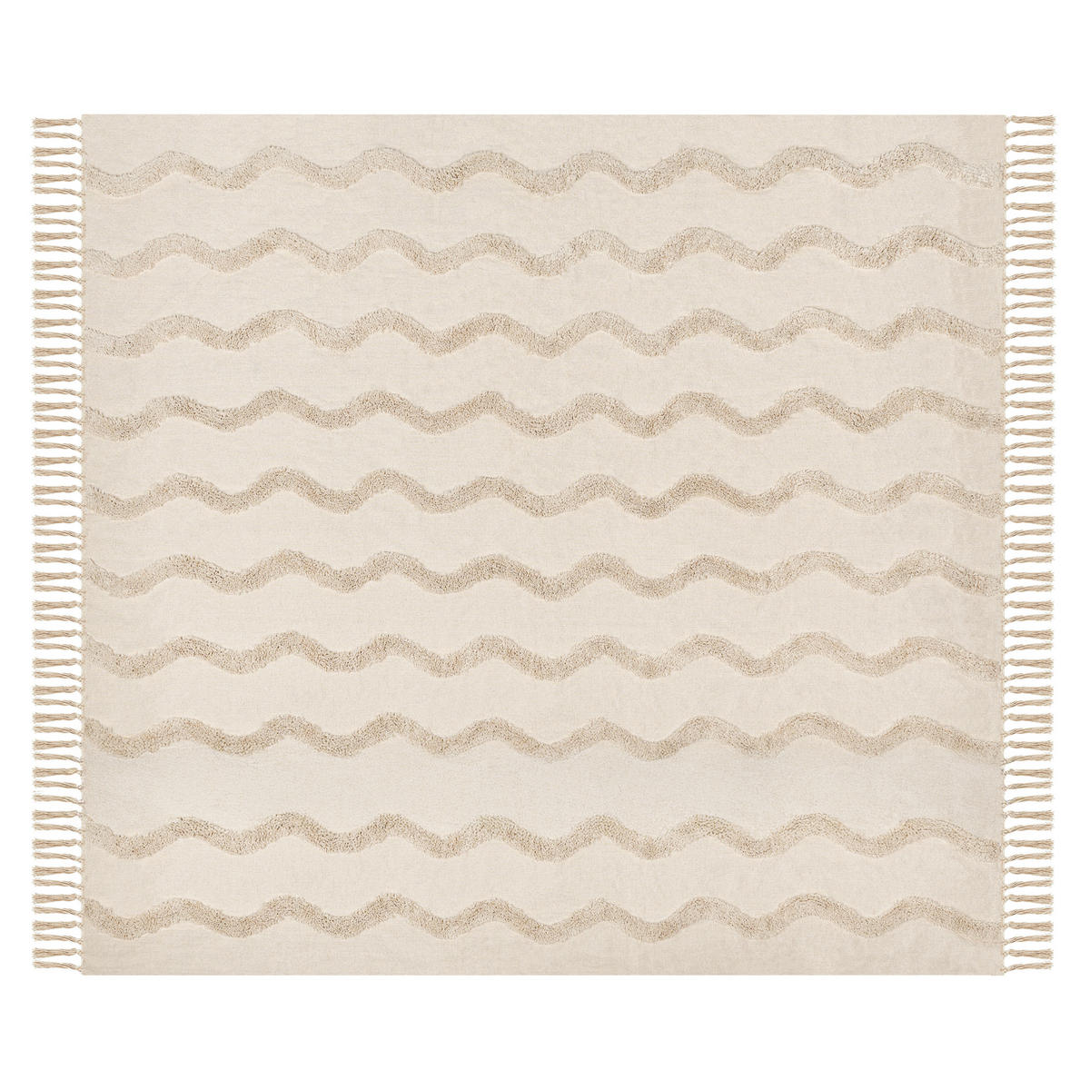 PŘIKRÝVKA Bavlna 200/200 cm Světle béžová Khari - béžová, textil (200/200cm) - Beliani