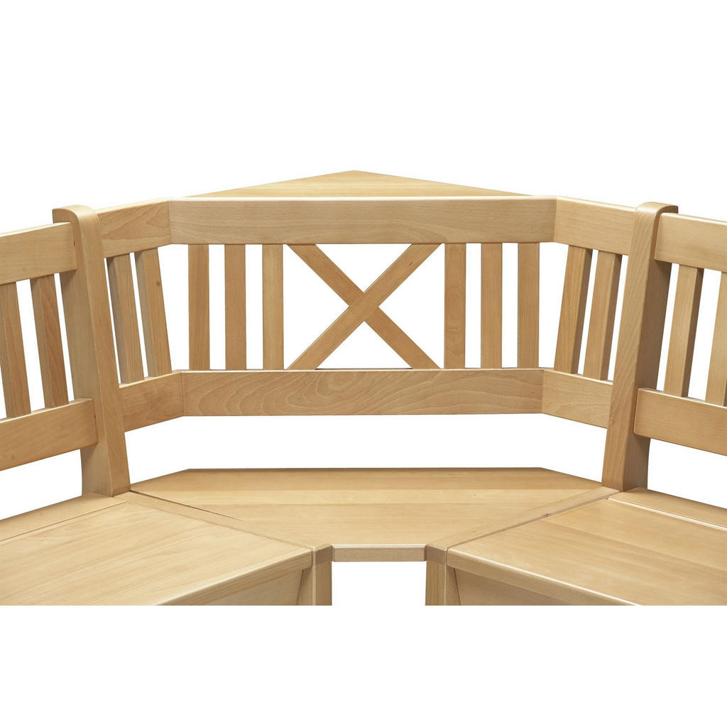 Thumbnail - 58aufmkessel Eckbank, Buche, Holz, 135x135 cm, Esszimmer, Bänke, Eckbänke