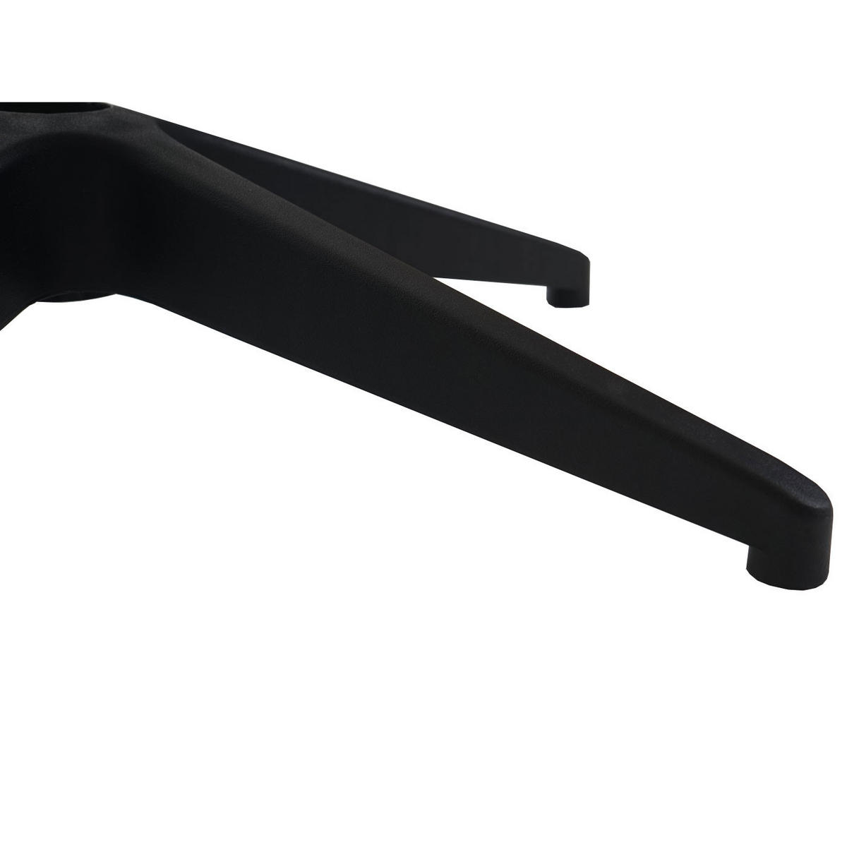 FUSSKREUZ 60CM LOCH Ø5CM Schwarz - Schwarz, Kunststoff (60/12/60cm) - MCW