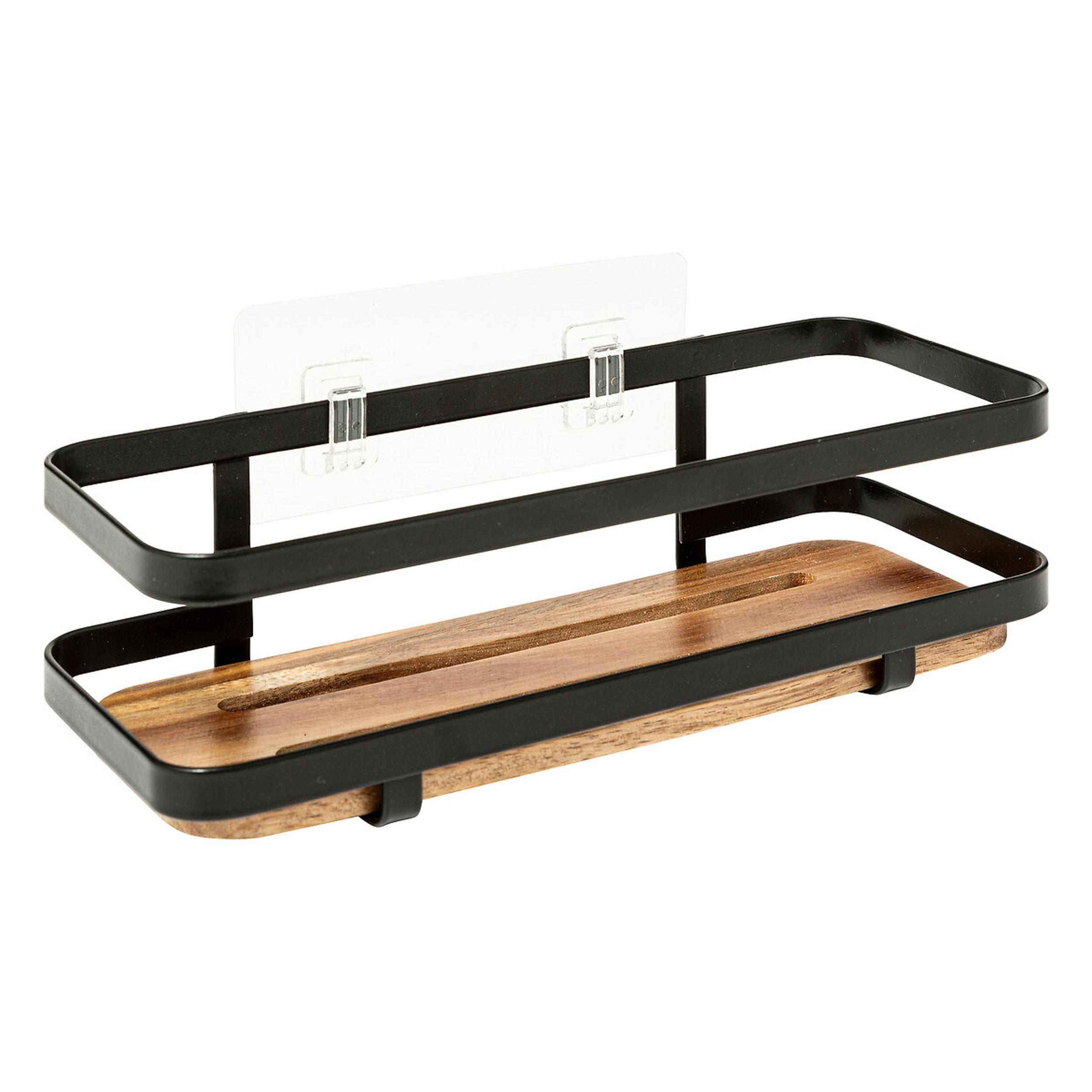 BADEZIMMERREGAL Blackacia, Akazienholz, 25.5 x 10 cm - Braun, Holz (10/8/25.5cm) - 5five Simply Smart