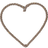LED-WEIHNACHTSBAUMSCHMUCK aus Jute 40/30/2 cm - Braun, Naturmaterialien (30/2/40cm) - Home Styling Collection