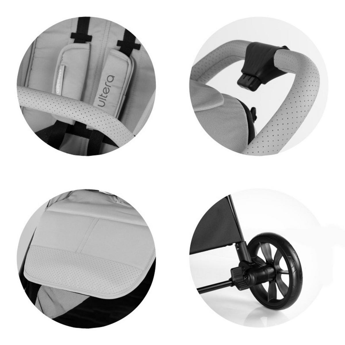 KINDERWAGEN Ultera braun klappbar Korb Federung Hinterradbremse Gurt - Braun, Metall (75/56/102cm) - Chipolino