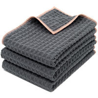 REINIGUNGSTÜCHER, 3er-Set, 80% Polyester, 20% Polyamid - Anthrazit, Textil (40/60cm) - Zollner