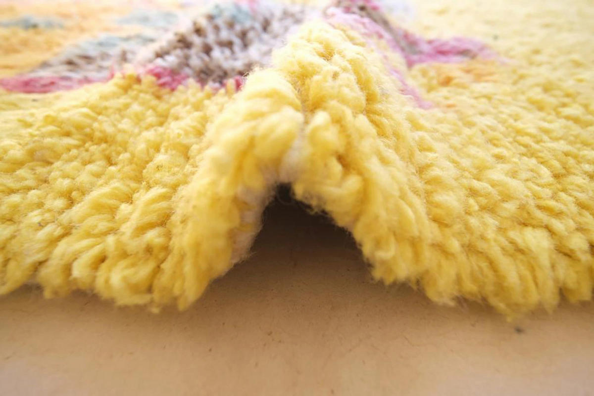 BERBERTEPPICH aus reiner Wolle 164x 245 cm - Gelb, Naturmaterialien (164/245cm) - AFK Living