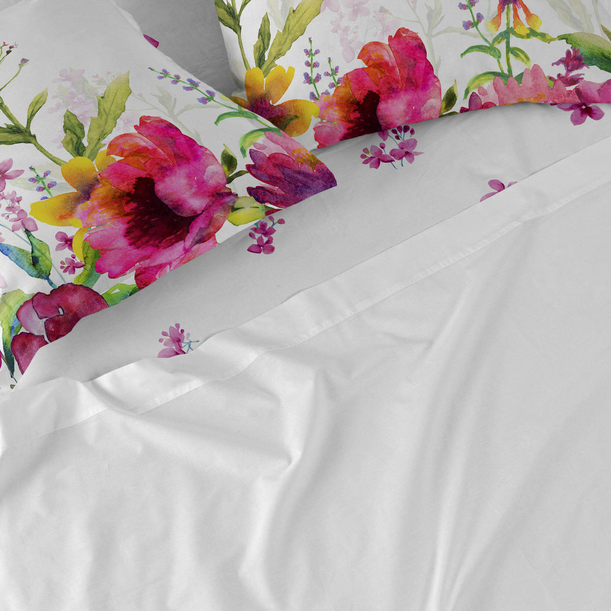 SPANNBETTTUCH cassia 140x200x32 cm mehrfarbig - Multicolor, Textil (140/200cm) - Happy Friday