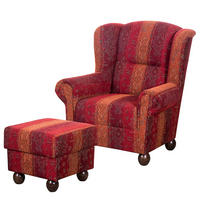 OHRENSESSEL - Webstoff - Rot - Rot, Textil (91/99/90cm) - home24