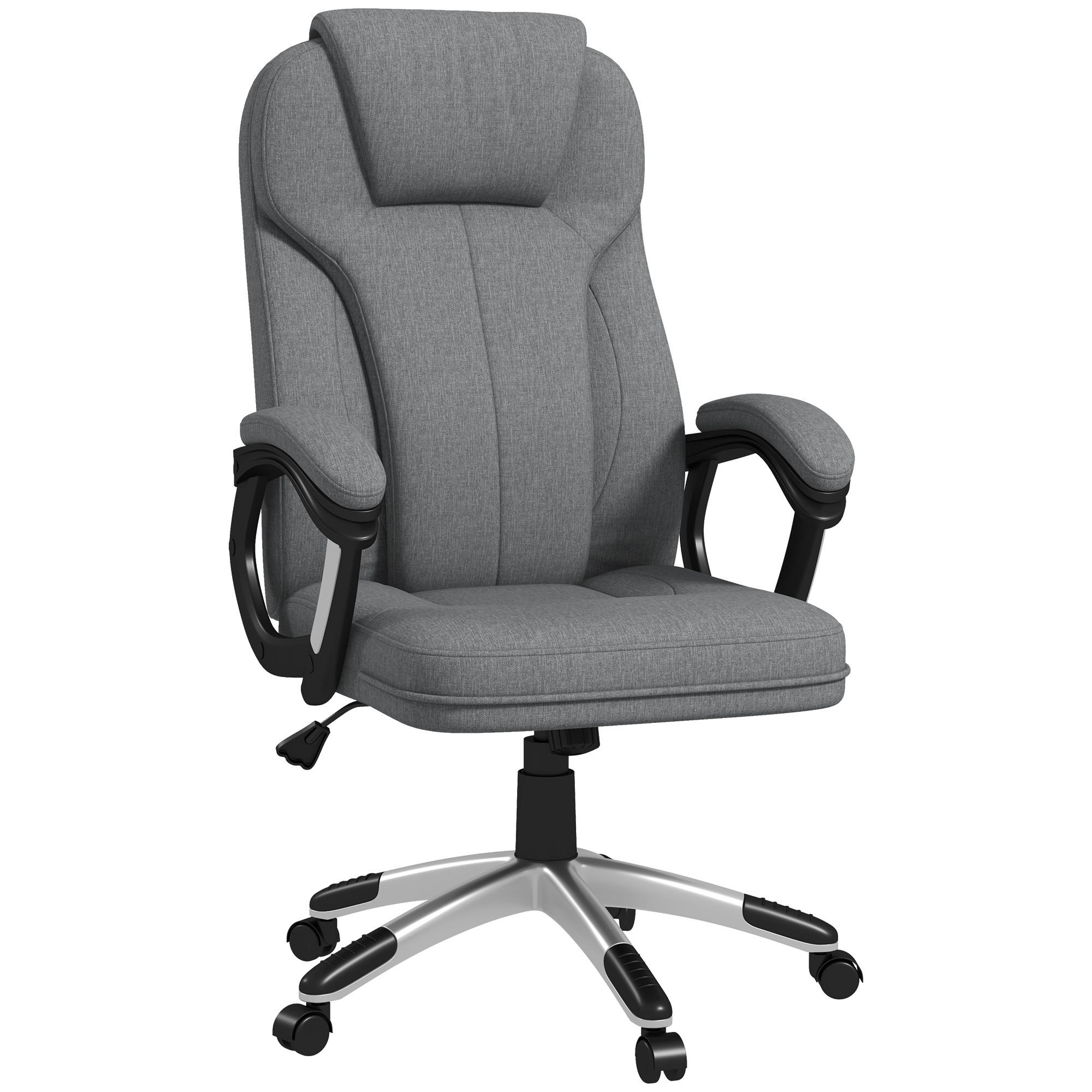 BÜROSTUHL, Ergonomisch, Grau - Grau, Kunststoff (75/120/66cm) - Vinsetto