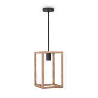 PENDELLEUCHTE Björn - Schwarz, Metall (19/19/30cm) - Paco Home