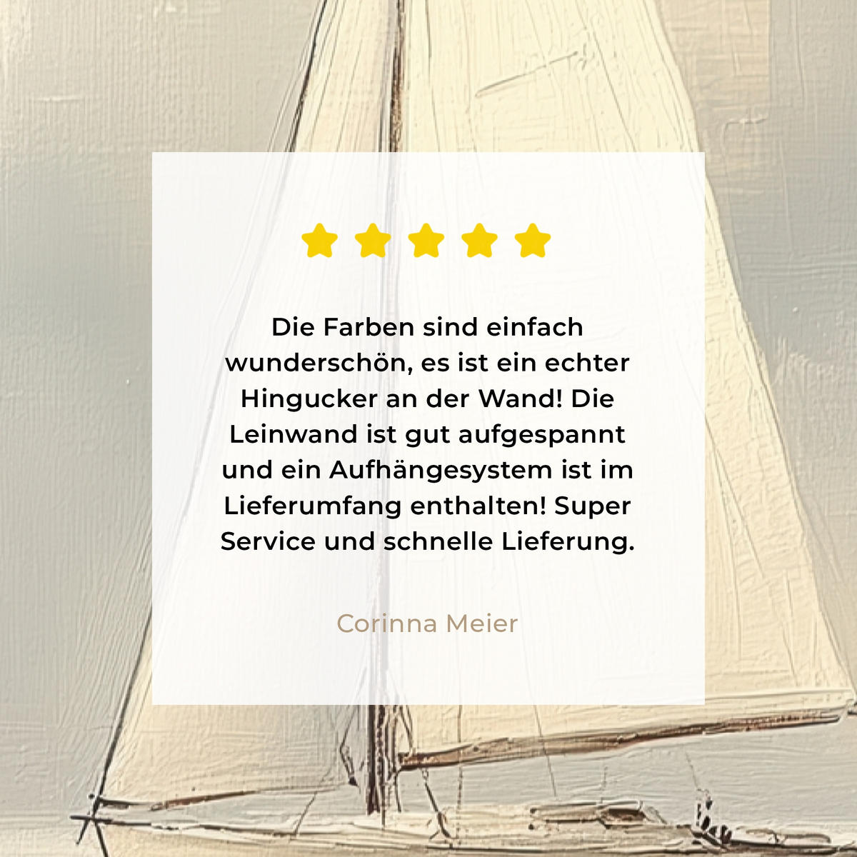 LEINWANDBILD Segelschiff - Meer - Bewölkt 60x90 cm - Creme, Textil (60/90cm) - MuchoWow