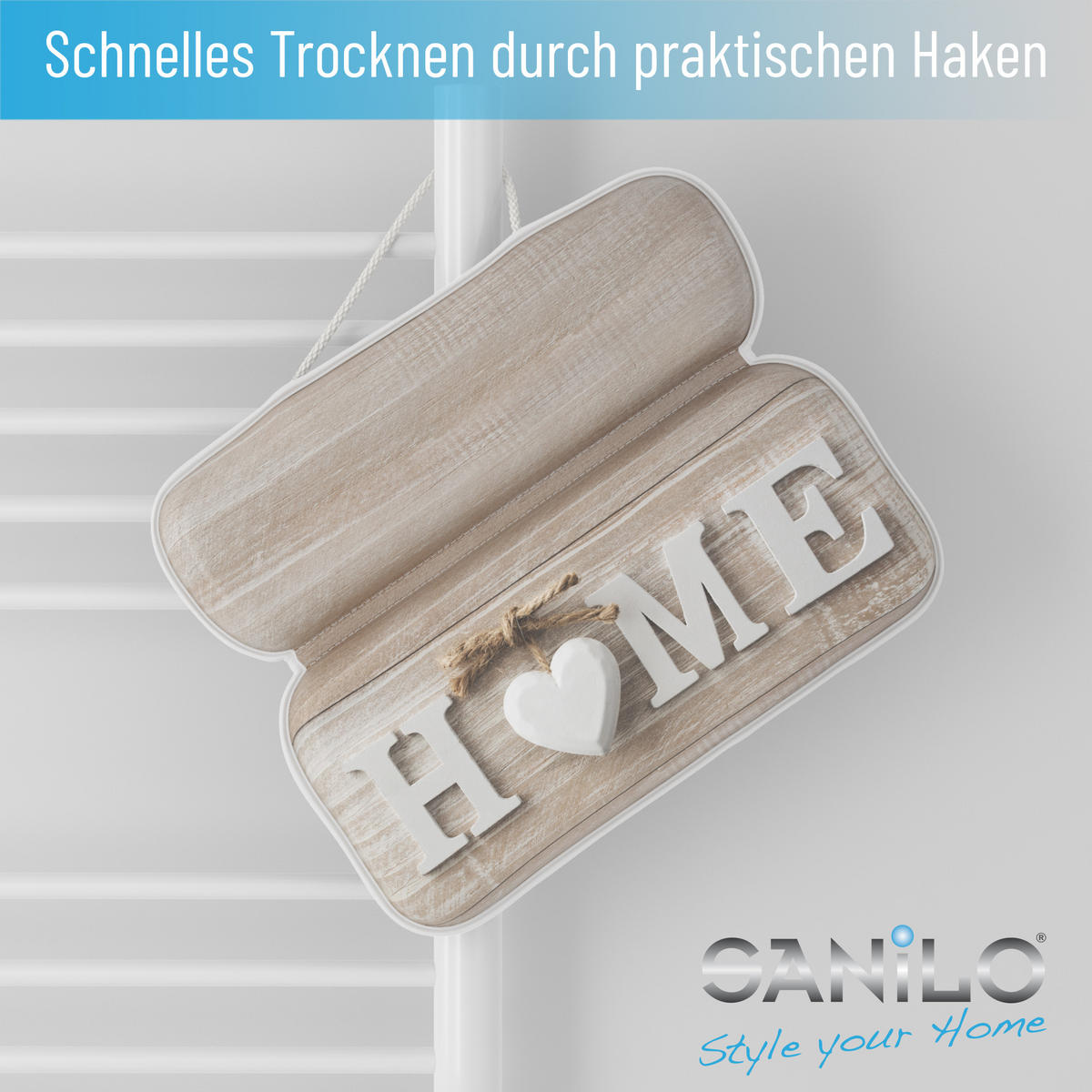 BADEWANNENKISSEN Home - Braun, Kunststoff (39/5.5cm) - Sanilo