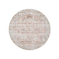 PRATELNÝ koberec George Růžová ø 120 cm - růžová, plast/umělá hmota (120/120cm) - benuta