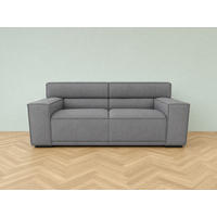 2,5-SITZER Umea Chenille Grau 194/106/78 cm - Grau, Kunststoff/Textil (194/78/106cm) - foamnova