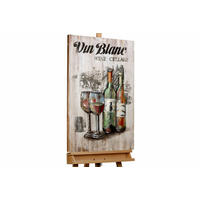 HOLZBILD Gold 60/90 cm - Goldfarben, Holz/Metall (3.11/90cm) - KUNSTLOFT