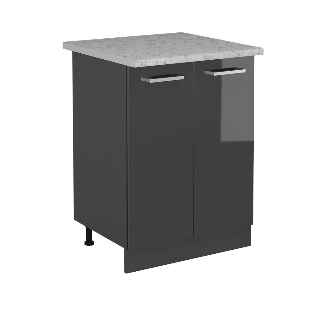 Vicco SPODNÍ SKŘÍŇKA KUCHYŇSKÉ LINKY R-Line Antracitový vysoký lesk 60 cm PD Mramor