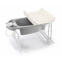 BABY-BADEWANNE Wickelauflage Idro Baby Estraibile - Dunkelgrau, Kunststoff (78/140cm) - Cam il Mondo del Bambino S.p.A.