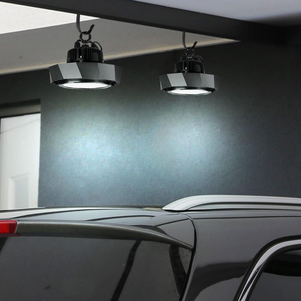 LED STRAHLER Schwarz Metall - Schwarz, Metall (14.5/14.5/26cm)