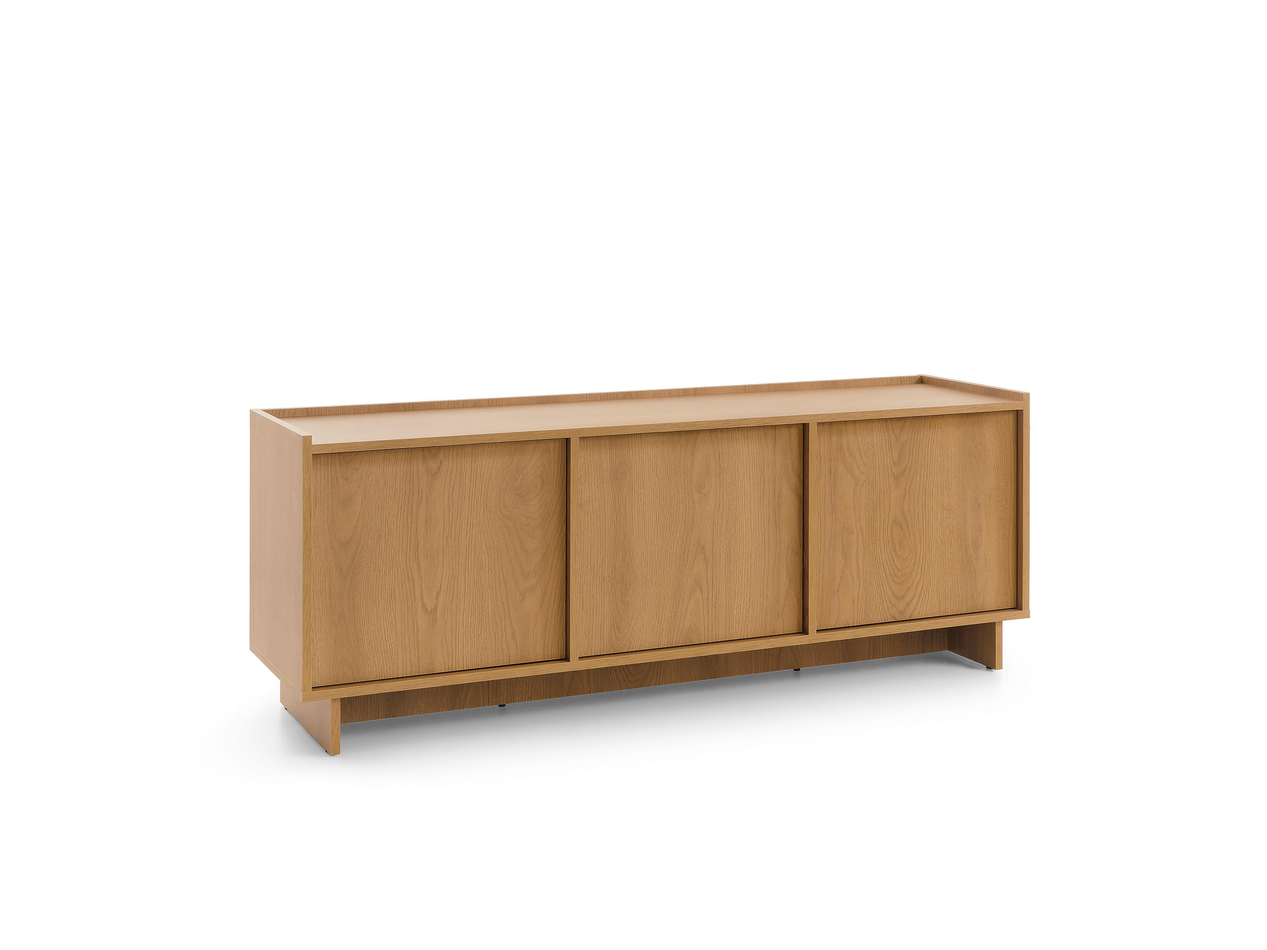 TV SCHRANK: karamellfarbene Eiche, 147 x 55 x 39 cm - Braun, Holzwerkstoff (147/55/39cm) - 3XE LIVING