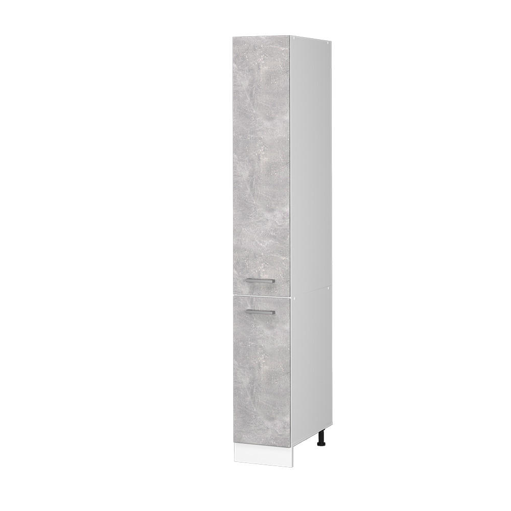 APOTHEKERSCHRANK R-Line Beton 30 cm - Schieferfarben/Hellgrau, Holzwerkstoff (30/206.8/57.2cm) - Vicco