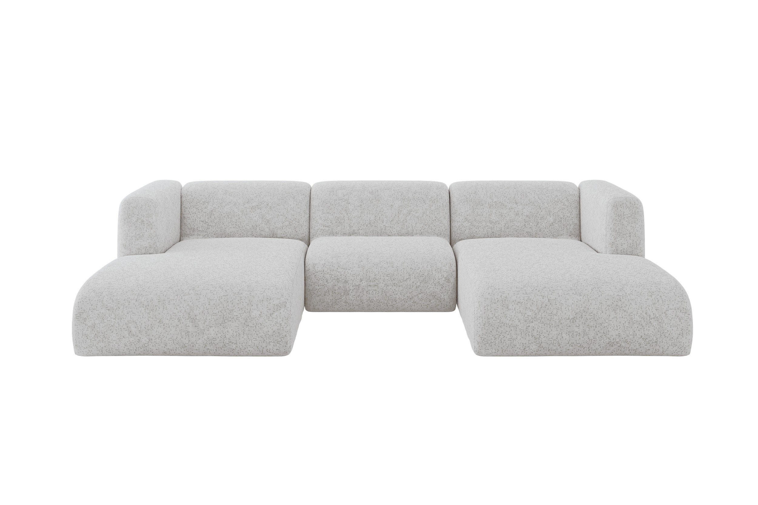 ALTDECOR SEDACÍ SOUPRAVA DO U MIRA-U1 317x179x70 Šedá Velur