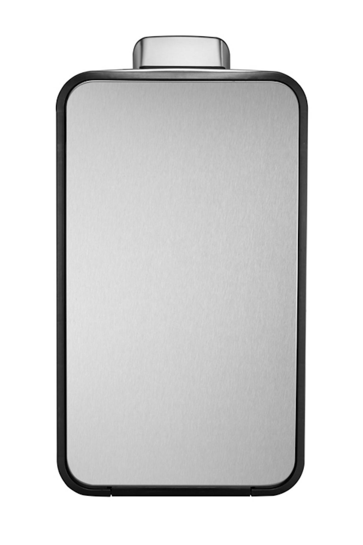 MÜLLEIMER 40 Liter 66,1x27,6x53,3 cm 2 Inneneimer Silber - Silberfarben, Metall (27.6/66.1/53.3cm) - PROREGAL