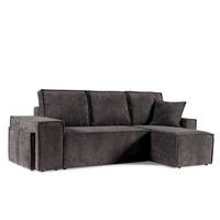 ECKSOFA Graphit Colin - Graphitfarben, Holzwerkstoff (268/155cm) - Sepro Meble