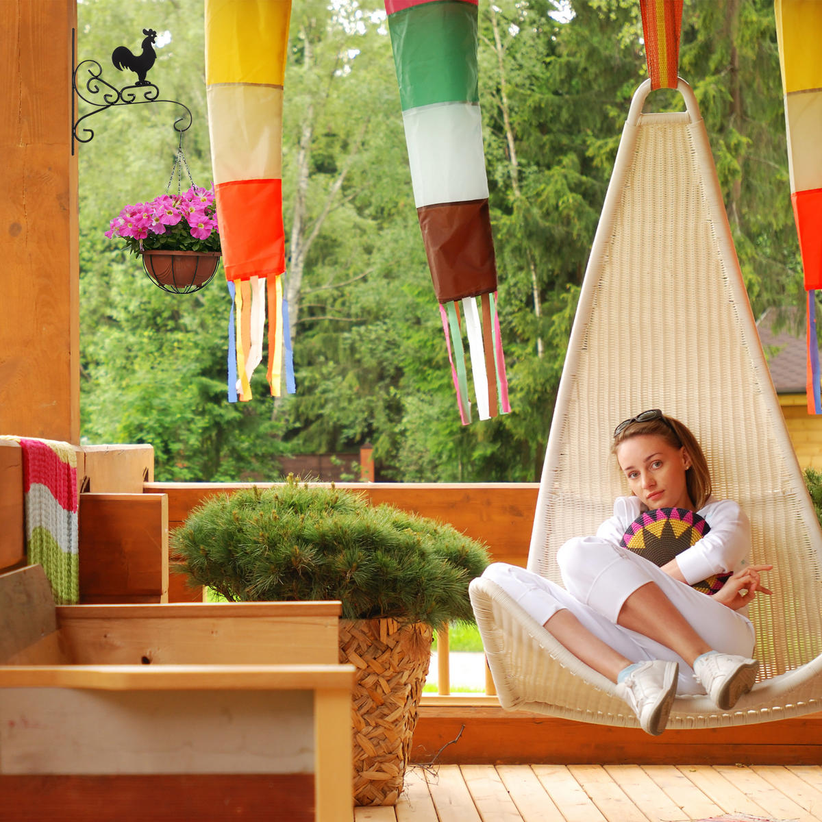 BLUMENHAKEN - Schwarz, Metall (28/30/2cm) - Relaxdays