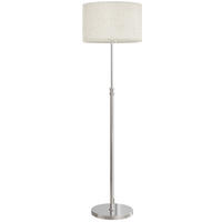 STEHLEUCHTE Stahl, Leinenstoff Beige - Beige, Metall (40/40/168cm) - HOMCOM