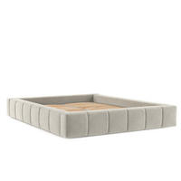 POLSTERBETT Kea mit Stauraum 180/200 cm Hellbeige im Terra NW Stoff - Beige/Schwarz, Holz/Holzwerkstoff (180/200cm) - AltaBeds